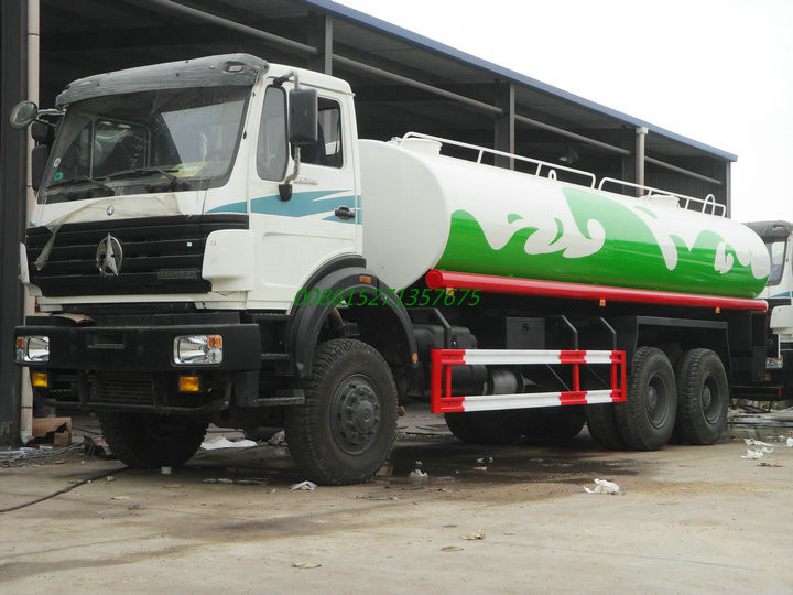 Beiben AWD off road Steel Water Tanker Truck 6x6 With Water Pump Bowser For Transport Clean Drinking Water 16-18cbm