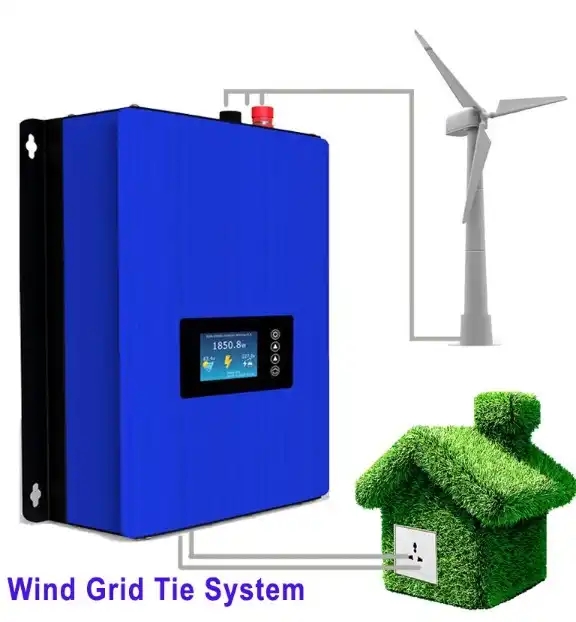 1Kw Grid Tie Wind Inverter Turbine Generator 24V 48V 96V 120V 220V On Grid Wind Turbine Inverter For Home Use