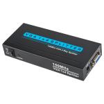 Black 1920x1200 150MHz 1x4 VGA Splitter