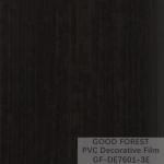 Decorative Black PVC Film 1260mm - 1330mm Width Wooden Grain
