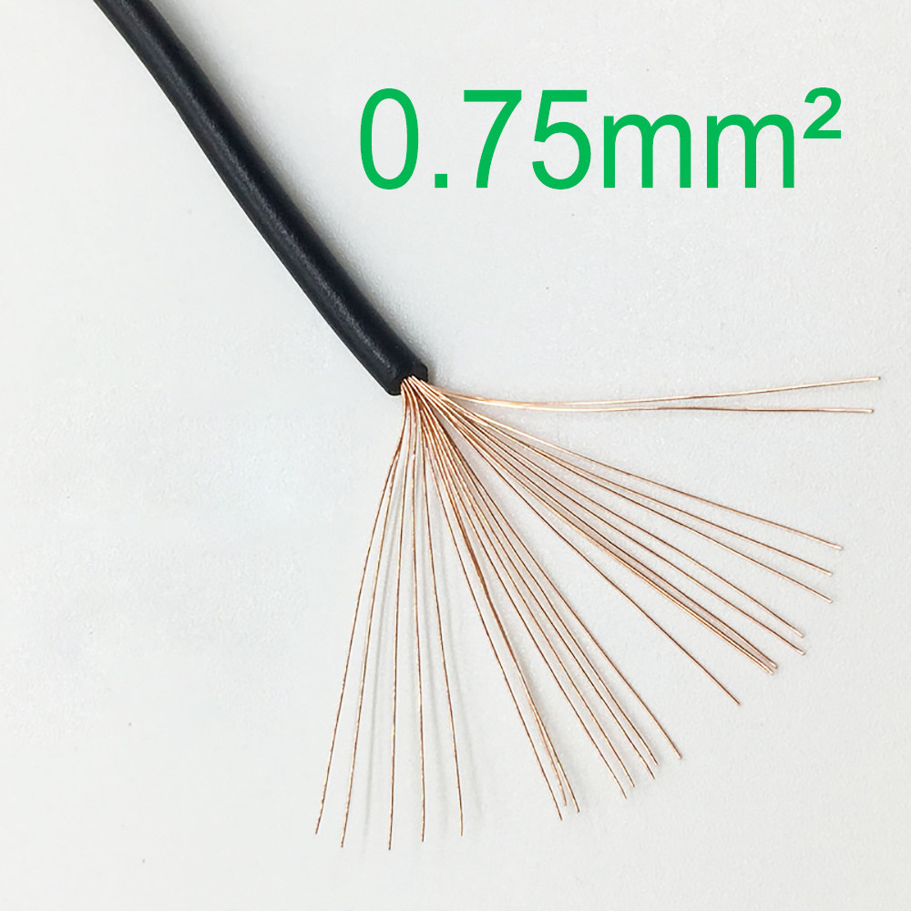 200m/Roll PVC Insulated Flexible Cable 0.75mm2 Acid And Alkali Resistance