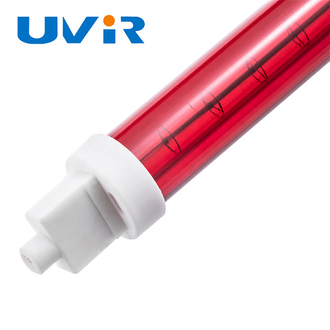 Red Quartz Glass Short Wave Ir Lamps 1500mm Ceramic Infrared Heating Element