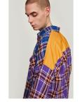 Small quantity clothing manufacturers Polyester Grid Men Shirts
