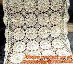 handmade, Crochet Round table clothing - table cover, handmade crochet, blanket,