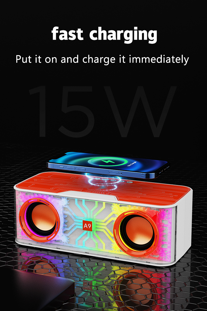 Outdoor Portable Mini Speaker Wireless LED Light BT Speaker with Speaker Set Type
