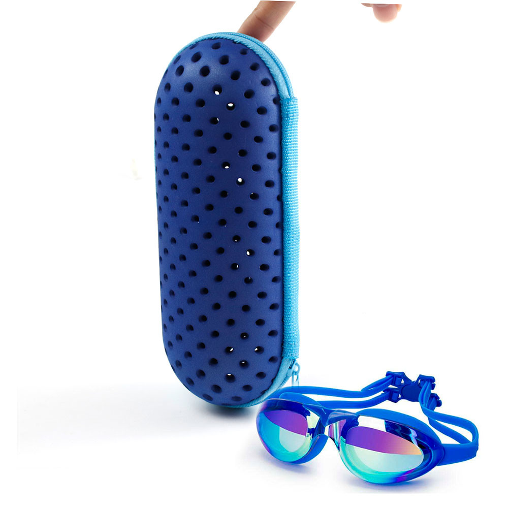 L18cm Swimming Goggles Case , PU EVA Safety Glasses Hard Case