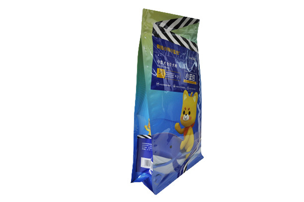 Moisture Proof Service Flat Bottom Stand Up Pouches With Resealable Zipper Top