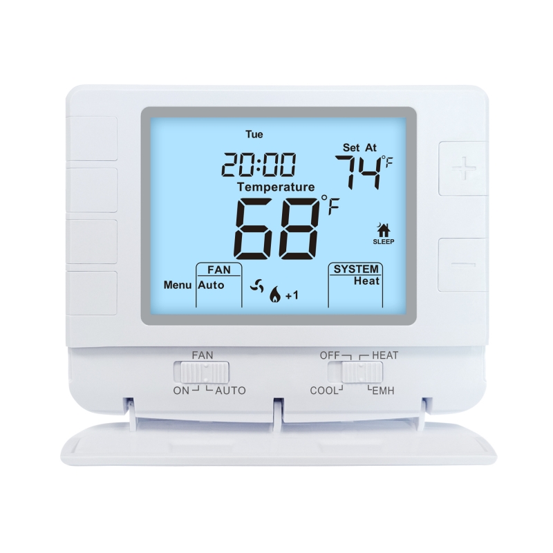 Riseem 24V 5 / 1 / 1 Programmable Electronic Home Thermostat 24 Volt With Temperature Control