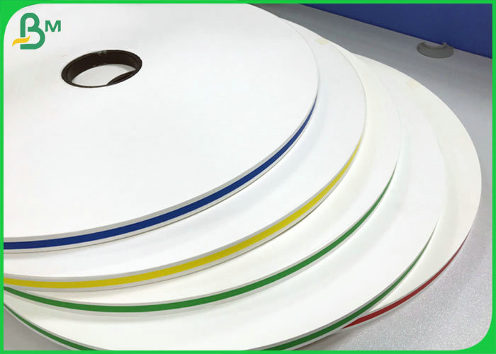 White Paper Straw Wrapping 26.5mm * 6000M 28g 60g 120g color straw paper roll