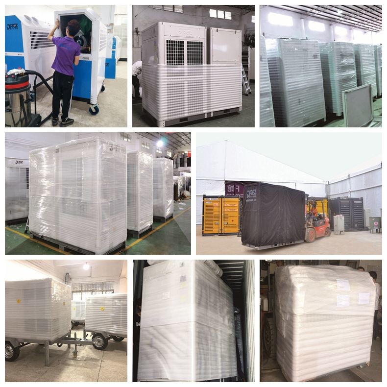 10 Ton Portable Wedding Tent Air Conditioner , 12.5HP Large Air Volume Central Aircon