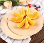 Compostable Nontoxic Bamboo Party Plates , Round Bamboo Dessert Plates