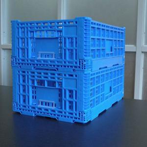 China Open Air Grated Walls Plastic Collapsible Crate 32 Liters wholesale
