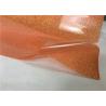 Eco - Friendly Orange Glitter Heat Transfer Vinyl With Clear Thick Adhesive Base Layer for sale