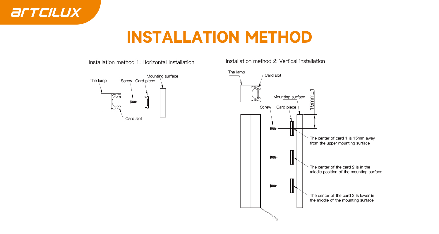 LED Cabinet Strip Light Surface Mounted For Bathroom With 110-190lm
