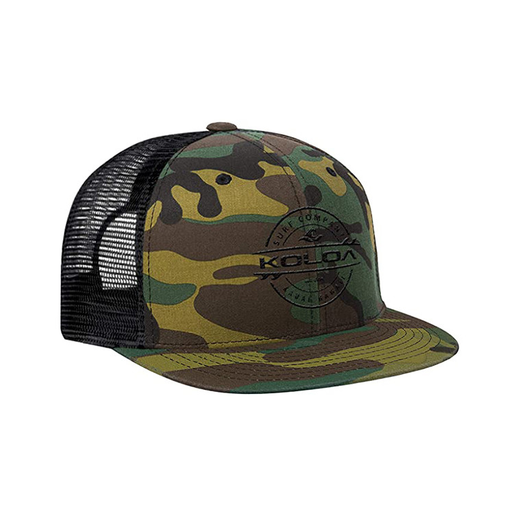 Hip Hop Flat Brim Snapback Hat Custom Pattern Character Style