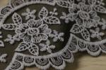 Floral Guipure Lace Trims , Bicolor Tulle Lace Trims OKEO TEX 100 Approved