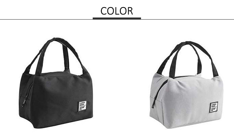 Zipper Closure Oxford Insulated Lunch Cooler Bags