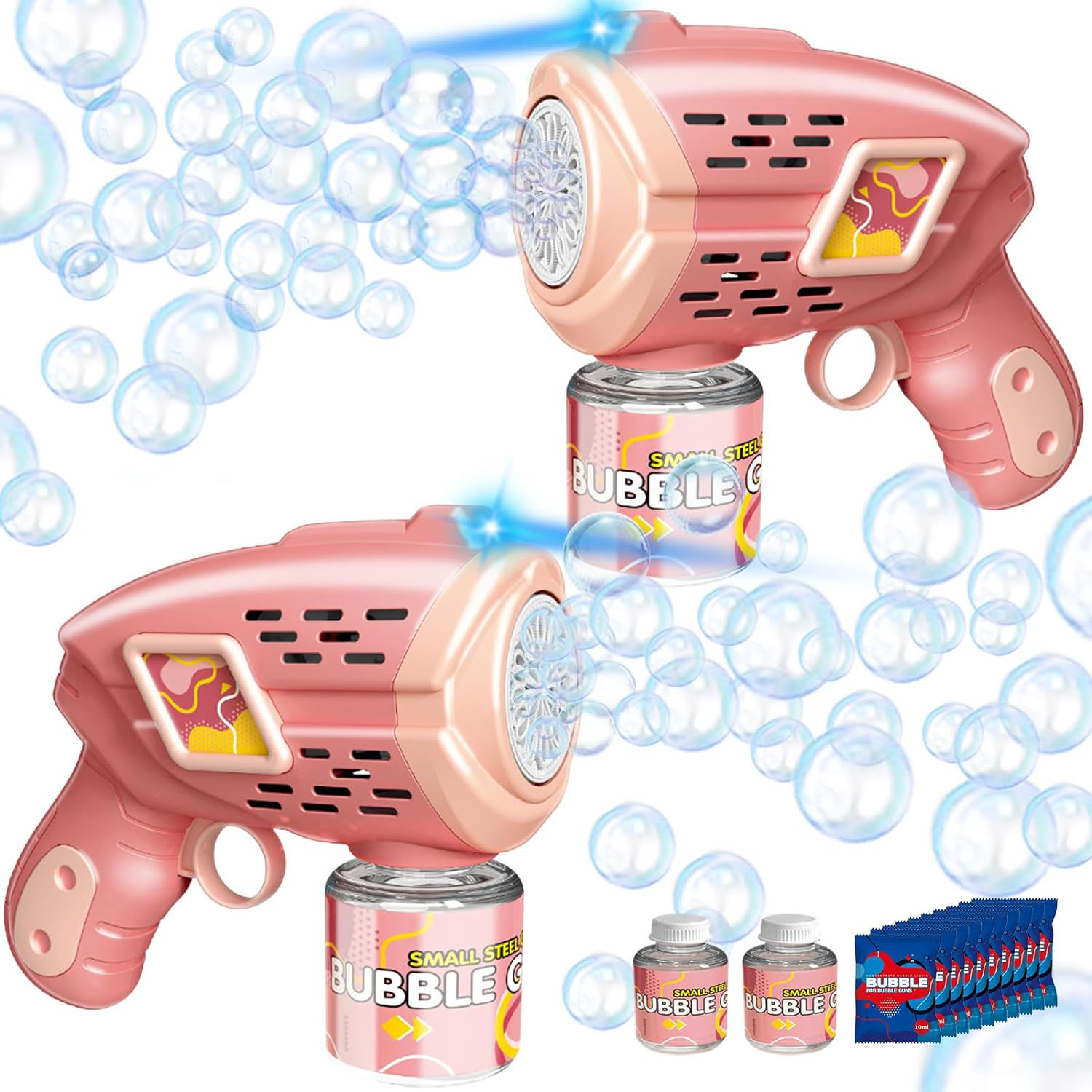 Unisex Children's Bubble Toys 23 Hole Angel Bubble Gun with Lighting Gender Unisex