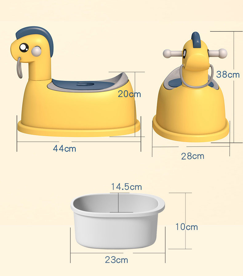 Mobile Splash-Proof Urinal Training Seat for Boys and Girls Animal Pattern Type Baby Basin