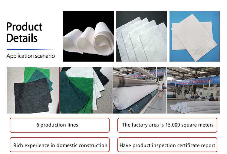 Geotextile Filtering Drainage Isolation High Strength Non-Woven Geotextile in Sell