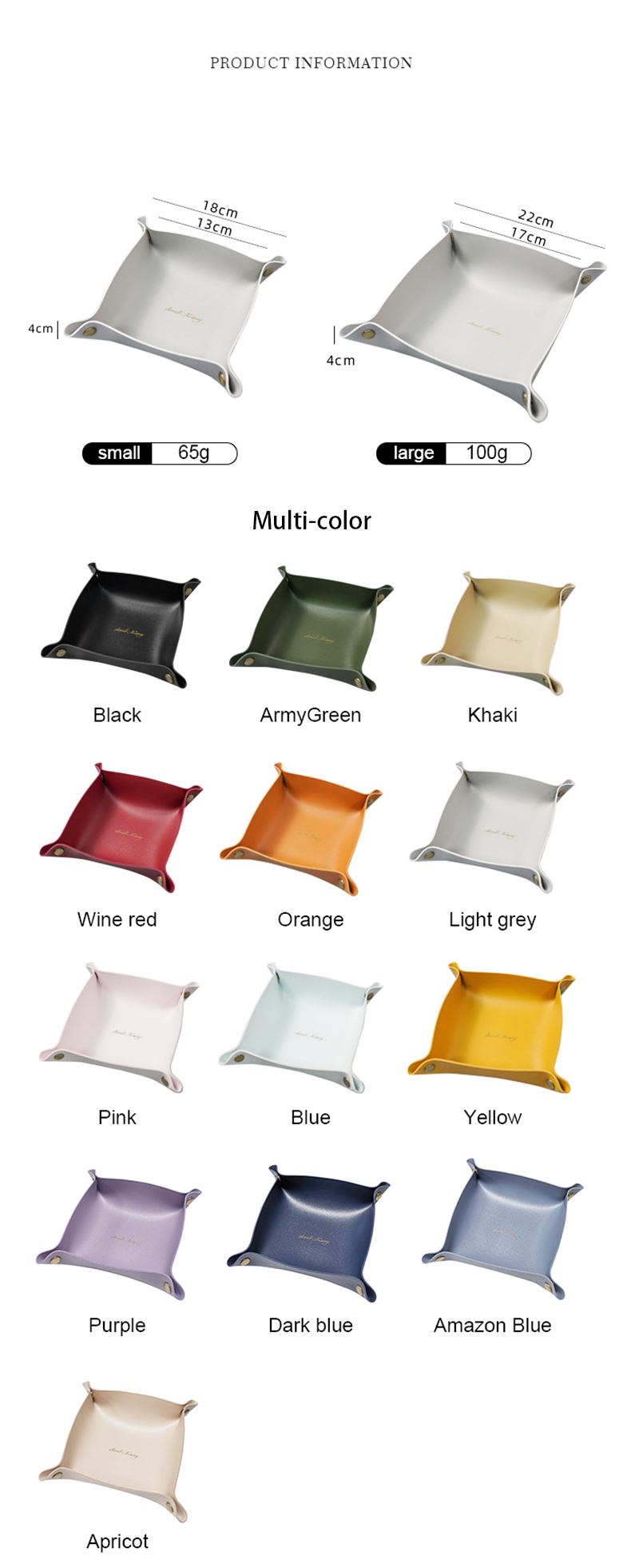 Multifunctional Washable PU Leather Portable Cosmetic Storage Box with 1-3L Capacity