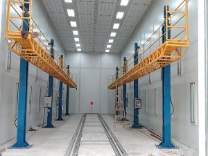 China Post Style Lifting Woking Platform Sanding Room Auxiliary Equipment For Painting Booth wholesale