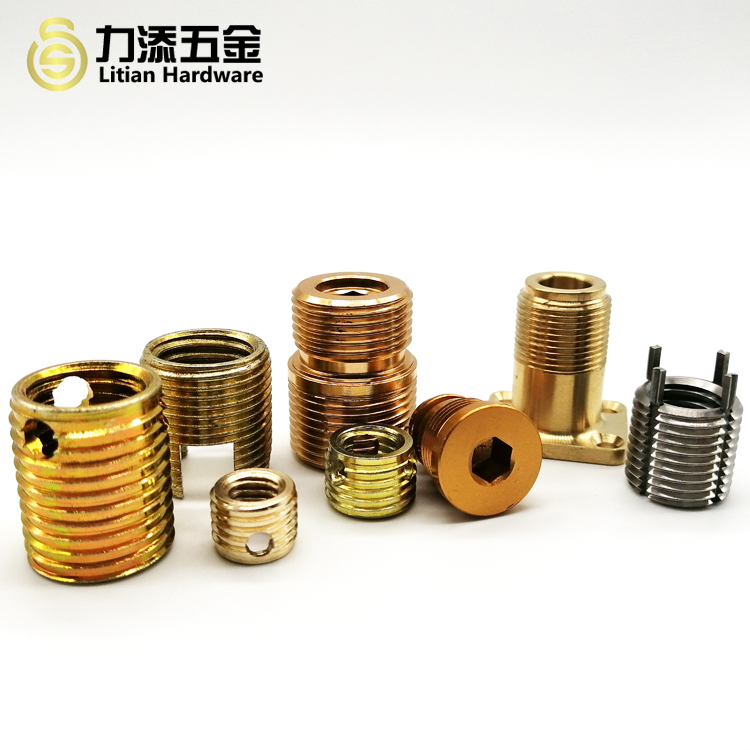 Grade 12.9 Precision CNC Machining Parts Threaded Brass Inserts M8 For Wood