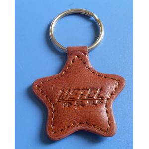 2012 fashion star PU / PVC Personalized Leather keychains