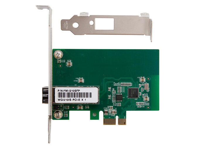 1000Mbps Fiber Optic Network Interface Cards 1 Gbps I210 PCIex1 Single Port SFP Slot Network Adapter
