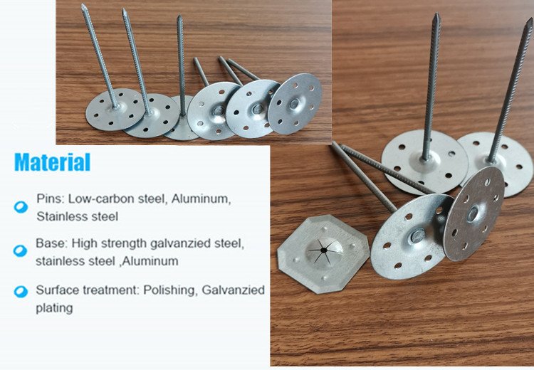 Aluminum Nail Perforated Base Insulation Stick Hangers Fixing Washer
