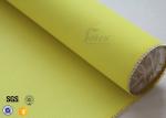 Yellow Acrylic Coated Fiberglass Fire Blanket 530GSM 0.43MM For Welding