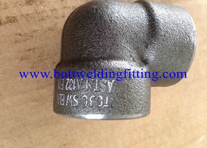 Carbon Steel Forged Pipe Fittings 90° 2” Elbow 3000 PSI NPT A105