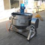 50-800 L Industrial Steam Jacketed Cooking Kettle For Cocoa Beans Peanut Butter