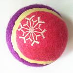 Snow printing tennis ball toy