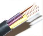 PVC Insulation Flexible Round Control Cable KVV 450/750V in black color