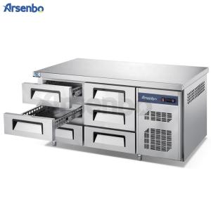 China Restaurant Commercial Undercounter Freezer 350W Multiscene Silver Color wholesale