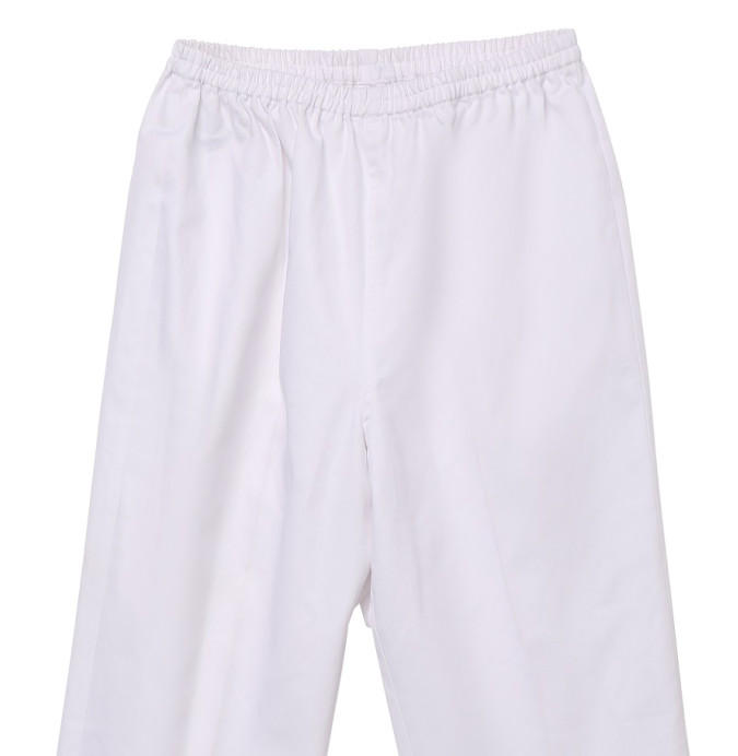 Polyester65% Cotton35% Elastic Waist White Chef Pants