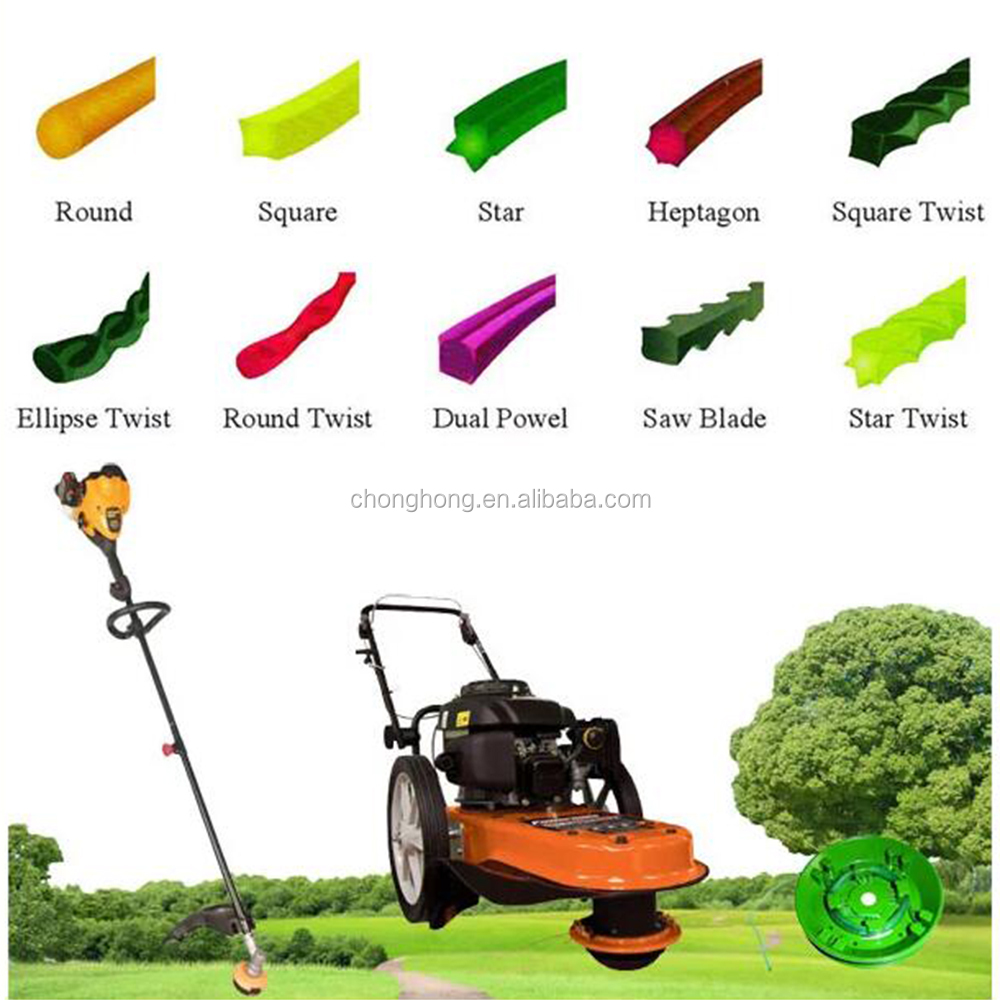 Brush Cutter Twist Round Low Noise High Abrasion Resistance Nylon Monofilament Trimmer Line