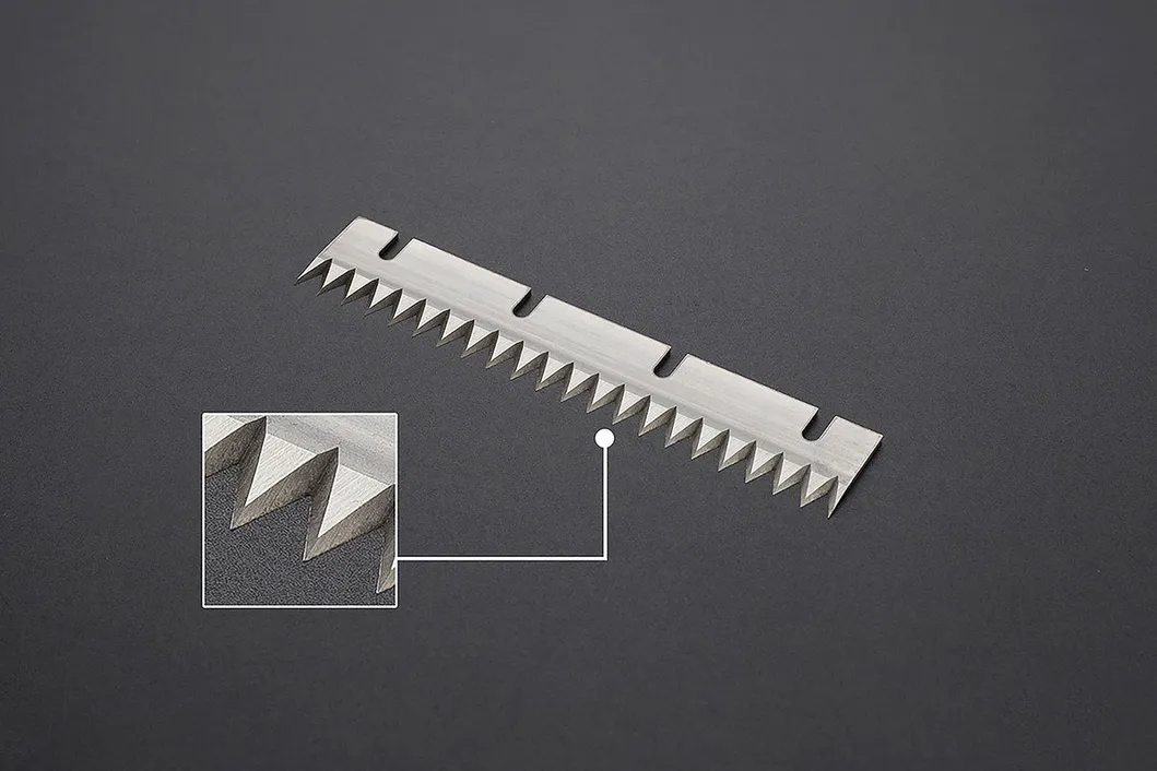 Packing Machine Knife Food Bags Packaging Serrated Blade Zigzag Blade Cutting Knife Blade for Packing Machine