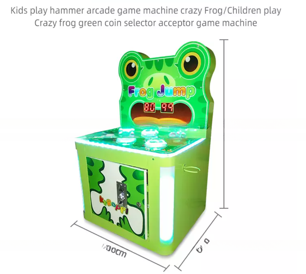 Dreamland coin operated hammer ticket games crazy hitting frog kids game machine