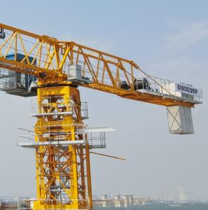 China Construction Machine Flat Top Tower Crane 70m Jib Length wholesale