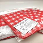 Classic Checked Plastic Ruffled Table Skirt