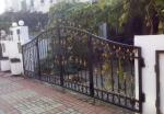 Contemporary Wrought Iron Doors Powder Coated Surface For Residential House