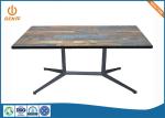 200*600mm Restaurant Table Base With 1200*700mm Melamine Top