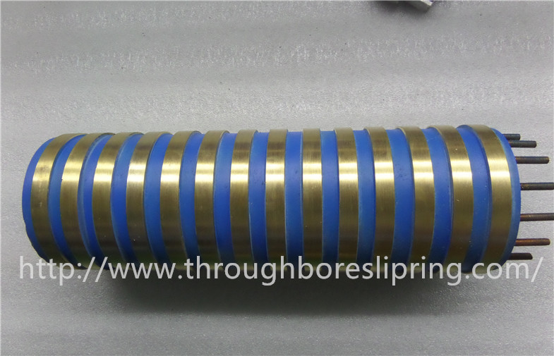 Traditional Slip Ring Assembly 12 Rings 50mm OD Through Hole Slip Ring Collector Ring
