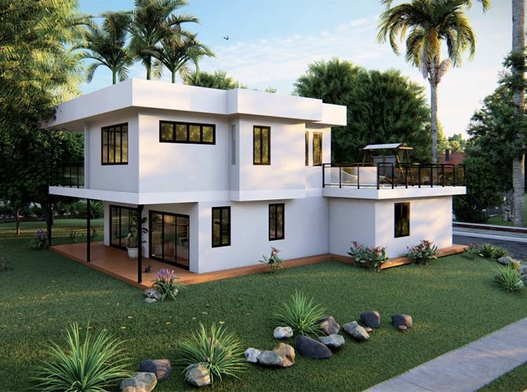 Luxurious Prefabricated Light Steel Frame Prefab Metal House Kits Prefab Home Kits