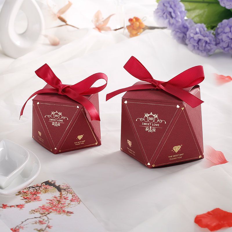 High Quality Custom Logo Bright Color Bloom Printed Packaging Gift Paper Candy Box