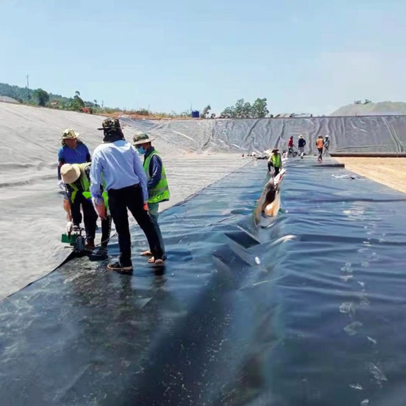 Double Smooth Surface 1mm HDPE Geomembrane for Fish Farming Agricultural Pond Liners
