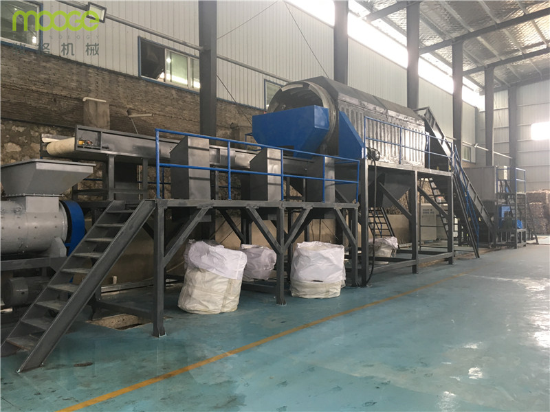 PET plastic recycling and washing line