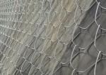 Sports Playground Garden Diamond Chain Link Fence 20m Width 75X75mm
